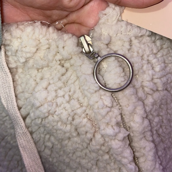 Cream colored fluffy jacket. "His bear jacket-Khaki" - Picture 4 of 7